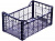 Ящик перфорированный 500х300х220 прямая сетка чёрный
